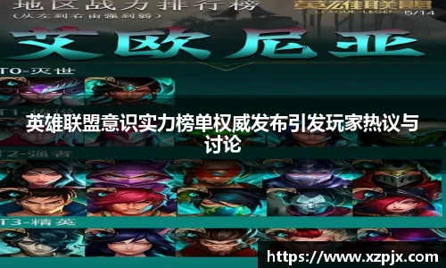 英雄联盟意识实力榜单权威发布引发玩家热议与讨论